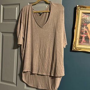 Vneck light sweater. Express. Large. Light brown